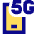 5g Smarthphone Icon from Sharp Pop Set