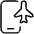 Airplane Mode Phone Icon from Ultimate Light Set