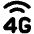 Cellular Network 4g Icon from Flex Solid Set