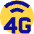 Cellular Network 4g Icon from Sharp Pop Set