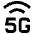 Cellular Network 5g Icon from Sharp Solid Set