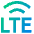 Cellular Network Lte Icon from Sharp Gradient Set