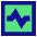 Wave Signal Square Icon from Sharp Pop Set