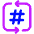 Channel Slack Icon from Core Neon Set