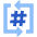 Channel Slack Icon from Sharp Flat Set