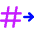Go To Channel Slack Icon from Core Neon Set