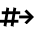 Go To Channel Slack Icon from Sharp Line Set