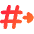Go To Channel Slack Icon from Flex Gradient Set