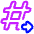 Go To Channel Slack Icon from Plump Neon Set