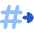 Go To Channel Slack Icon from Flex Flat Set