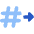 Go To Channel Slack Icon from Core Flat Set