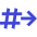 Go To Channel Slack Icon from Sharp Duo Set