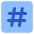 Hashtag Tag Channel Phone Number Icon from Core Flat Set