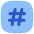 Hashtag Tag Channel Phone Number Icon from Flex Flat Set