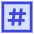 Hashtag Tag Channel Phone Number Icon from Sharp Duo Set