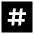 Hashtag Tag Channel Phone Number Icon from Sharp Solid Set
