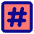 Hashtag Tag Channel Phone Number Icon from Core Pop Set