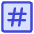 Hashtag Tag Channel Phone Number Icon from Core Duo Set