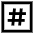 Hashtag Tag Channel Phone Number Icon from Sharp Line Set