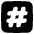 Hashtag Tag Channel Phone Number Icon from Plump Solid Set