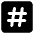 Hashtag Tag Channel Phone Number Icon from Core Solid Set