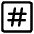 Hashtag Tag Channel Phone Number Icon from Core Line Set