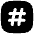 Hashtag Tag Channel Phone Number Icon from Flex Solid Set