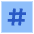 Hashtag Tag Channel Phone Number Icon from Sharp Flat Set