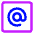 Mention Account Username Email Address Icon from Core Neon Set