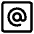 Mention Account Username Email Address Icon from Core Line Set