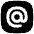 Mention Account Username Email Address Icon from Flex Solid Set