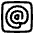 Mention Account Username Email Address Icon from Plump Line Set