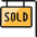 Real Estate Sign Board Sold 1 Icon from Ultimate Colors Set | Free Download as SVG Vector and Transparent PNG | Streamline icons