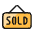 Real Estate Sign Board Sold Icon from Ultimate Colors Set | Free Download as SVG Vector and Transparent PNG | Streamline icons