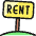 Real Estate Sign Rent 1 icon - Free transparent PNG, SVG. No sign up needed.