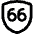 Road Sign 66 Alternate Icon from Ultimate Bold Set