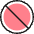 Road Sign Banned Icon from Ultimate Colors Set