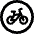 Road Sign Bicycles Alternate Icon from Ultimate Bold Set | Free Download as SVG Vector and Transparent PNG | Streamline icons