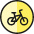 Road Sign Bicycles Icon from Ultimate Colors Set | Free Download as SVG Vector and Transparent PNG | Streamline icons