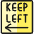 Road Sign Keep Left icon - Free transparent PNG, SVG. No sign up needed.