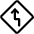 Road Sign Left Reverse Turn Ahead Icon from Ultimate Regular Set | Free Download as SVG Vector and Transparent PNG | Streamline icons