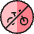 Road Sign No Bicycle Icon from Ultimate Colors Set