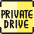 Road Sign Private Drive Icon from Ultimate Colors Set