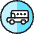 Road Sign School Bus Icon from Ultimate Colors Set