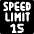 Road Sign Speed Limit 15 Icon from Ultimate Bold Set