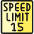 Road Sign Speed Limit 15 icon - Free transparent PNG, SVG. No sign up needed.