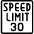 Road Sign Speed Limit 30 1 Icon from Ultimate Light Set