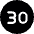 Road Sign Speed Limit 30 Icon from Ultimate Bold Set