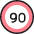 Road Sign Speed Limit 90 icon - Free transparent PNG, SVG. No sign up needed.