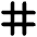 Sign Hashtag Straight icon - Free transparent PNG, SVG. No sign up needed.